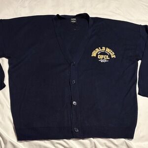 Dababy Man ~ Men’s Large Limited Edition Worldwide Coatigan Boohooman Navy Blue